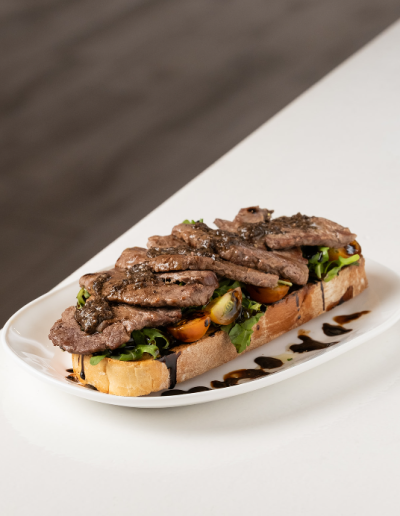 Tosta de solomillo