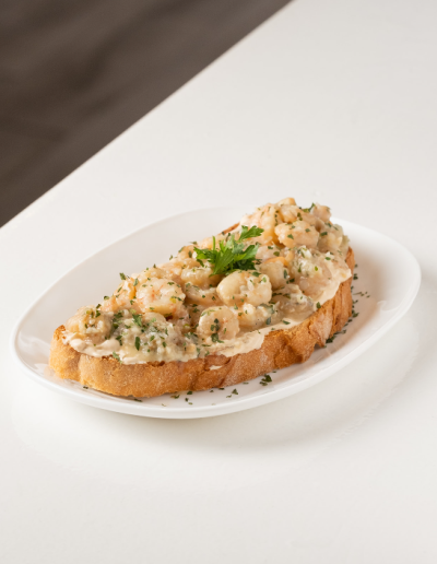 Tosta de gambas